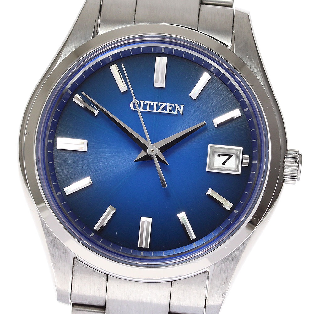 ジャンク【CITIZEN】シチズン ザシチズン エコドライブ A060-T021417/AQ4000-51A デイト ソーラー メンズ【中古】