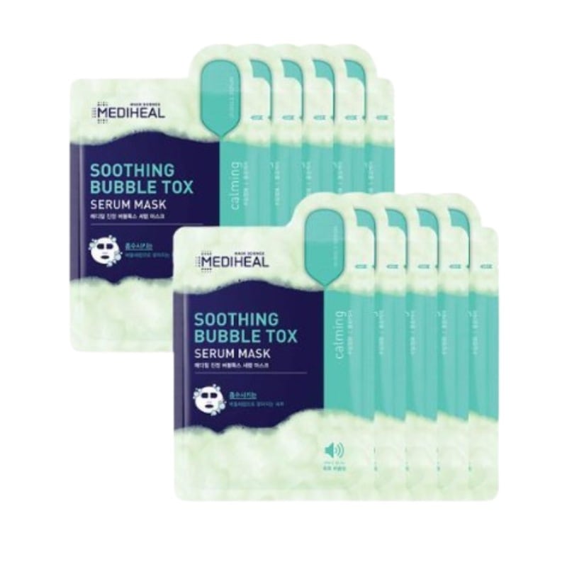 鎮静 バブルトックス 美容液 マスク 10枚