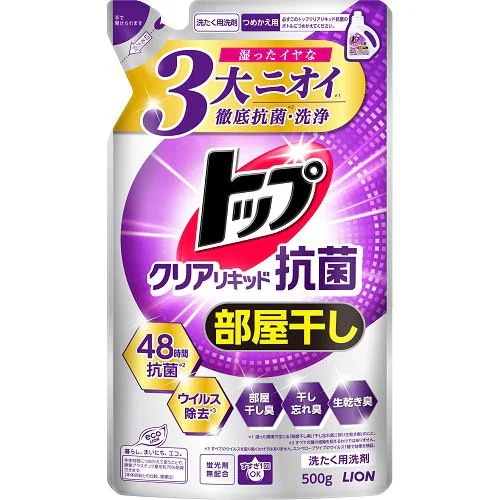 ライオン トップ クリアリキッド抗菌 つめかえ用 500g 価格比較 - 価格.com