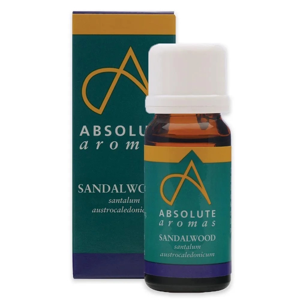 [イギリス産正品]AbsoluteAromas サンダルウッド エッセンシャルオイル 5ML / 天然オイル 慢性気管支炎 タバコ 湿疹 乾癬 頭痛 瞑想