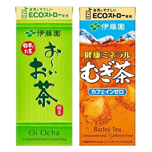 【セット買い】おーいお茶 緑茶 250ml×24本+健康ミネラルむぎ茶 (紙パック) 250ml×24本 ×12000ml