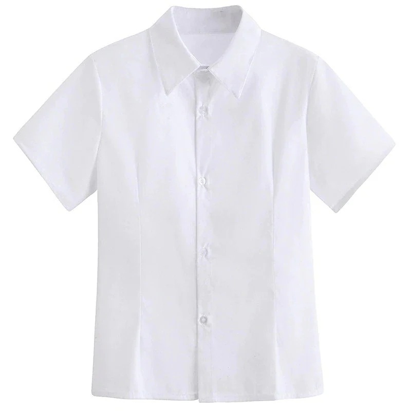 【20点セット】メガ割(7色女子スクールシャツ 半袖 制服シャツ ワイシャツ 白シャツ 大きいサイズ レディースシャツ 女子高生 ベーシック制服白スレンダーキャリアシャツ婦人服半袖の日系学院風制服クラ