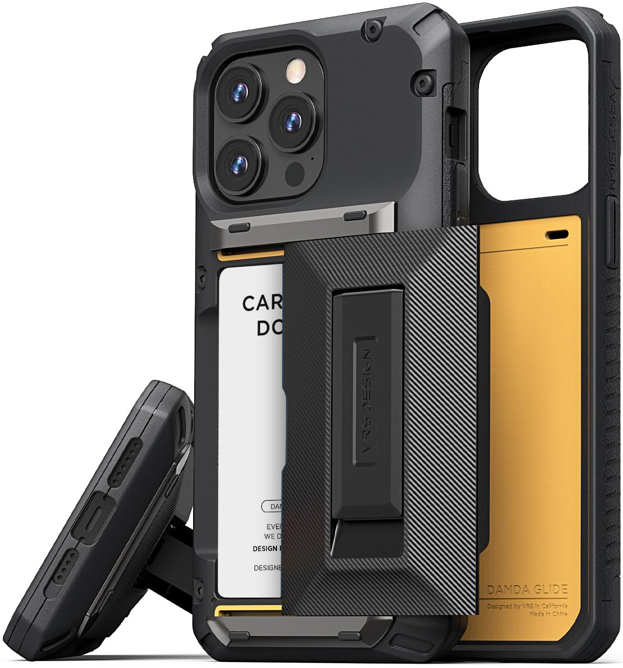 【VRS】 iPhone 15 Pro Max 対応 ケース 耐衝撃/カード収納/スタンド/ストラップホール 付 スマホケース [ Apple iPhone15ProMax アイフォン15 プロマック