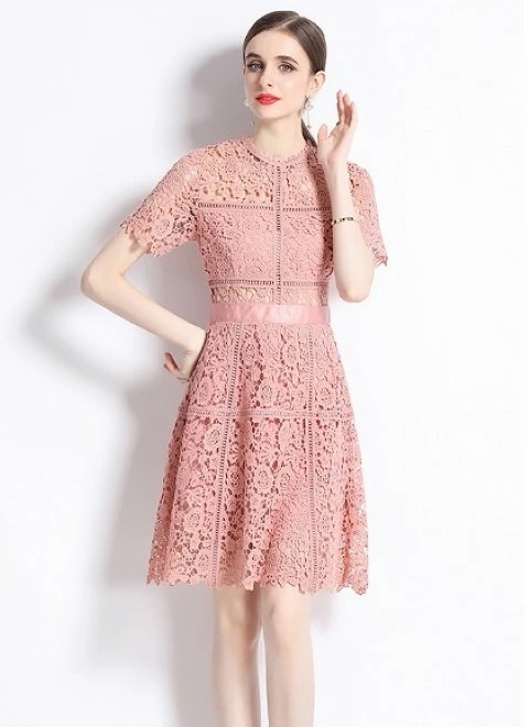 ワンピース 半袖 フリル ワンピース ひざ丈 上品 きれいめ ドレス 披露宴 レース 大きいサイズ 大きいサイズ レディース 春夏 結婚式 きれいめ タイト フォーマル 大人 上品 チュニック one