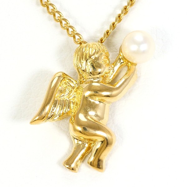 K18 18金 YG ネックレス パール 約3.0g 約44cm ジュエリー 中古