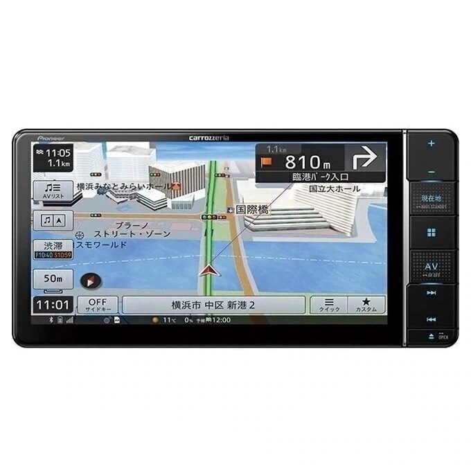 楽ナビ AVIC-RW812-D 7V型HD/TV/DVD/CD/Bluetooth/SD/AVナビ