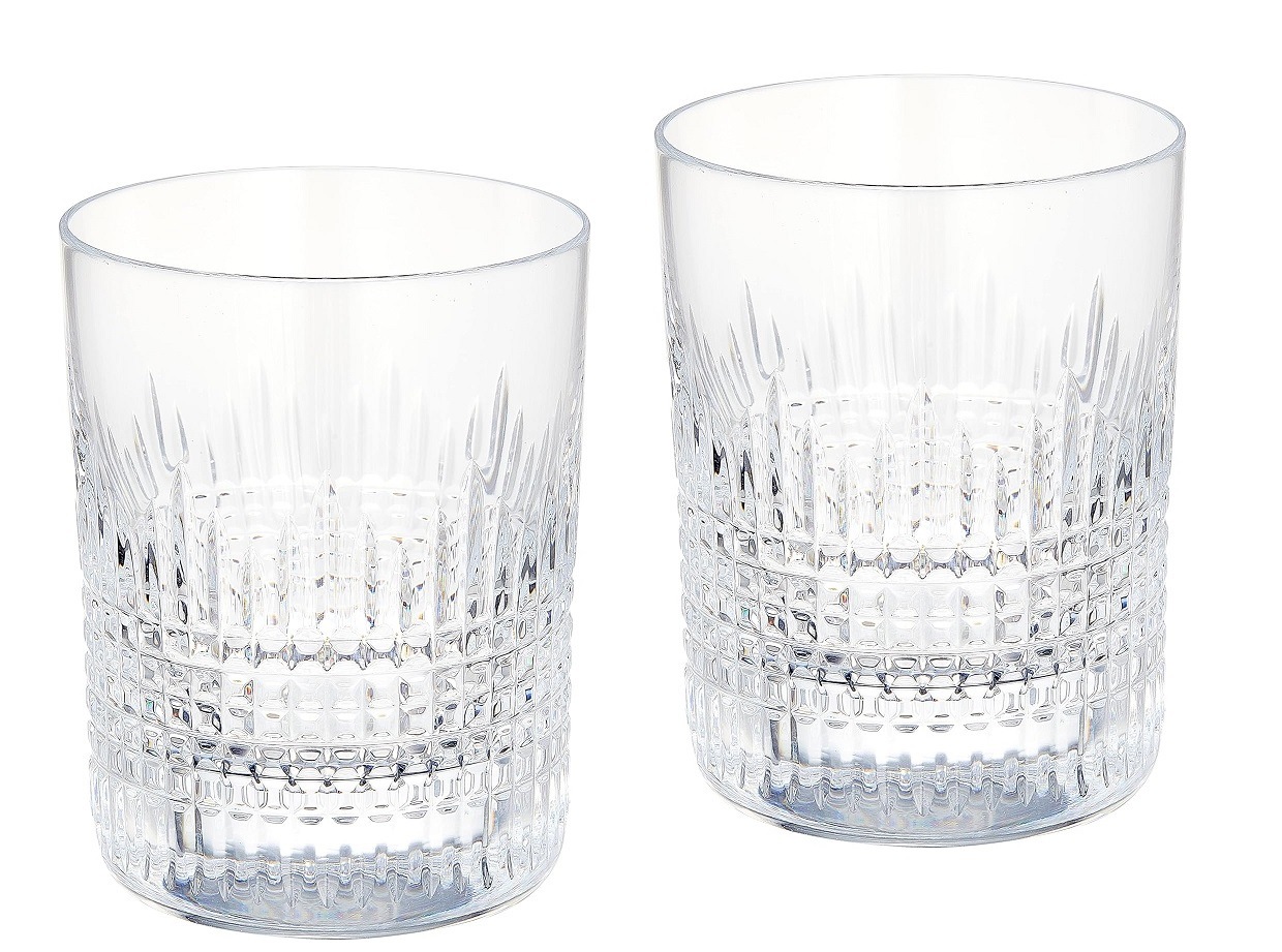Baccarat 2811581 バカラ グラス ペア ナンシー タンブラー オールドファッション ロックグラス クリスタルガラス 9.6cm S 客数×2 付属品 純正BOX・コントロールカード