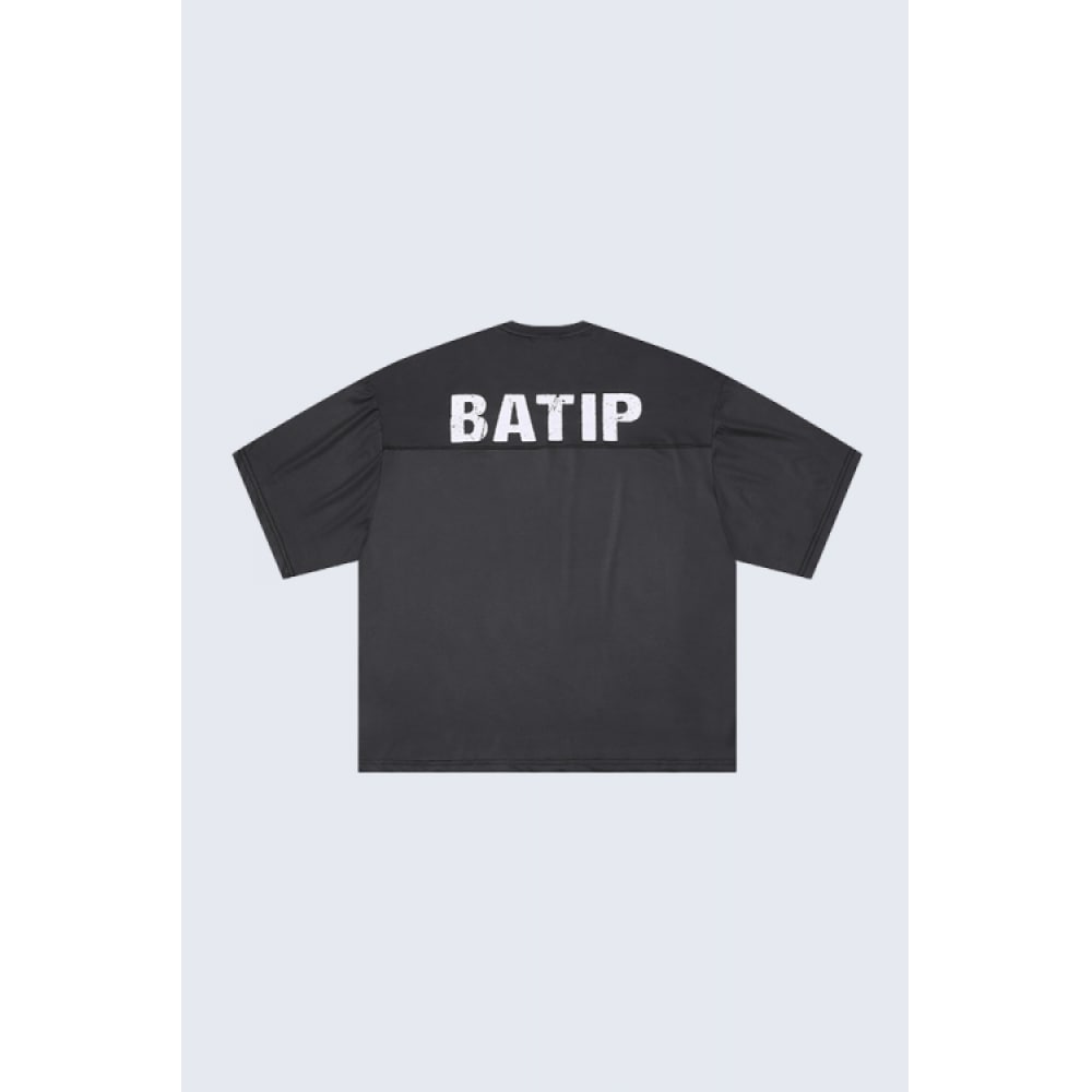 BATIP ラグビークールオーバーフィット半袖Tシャツブラック