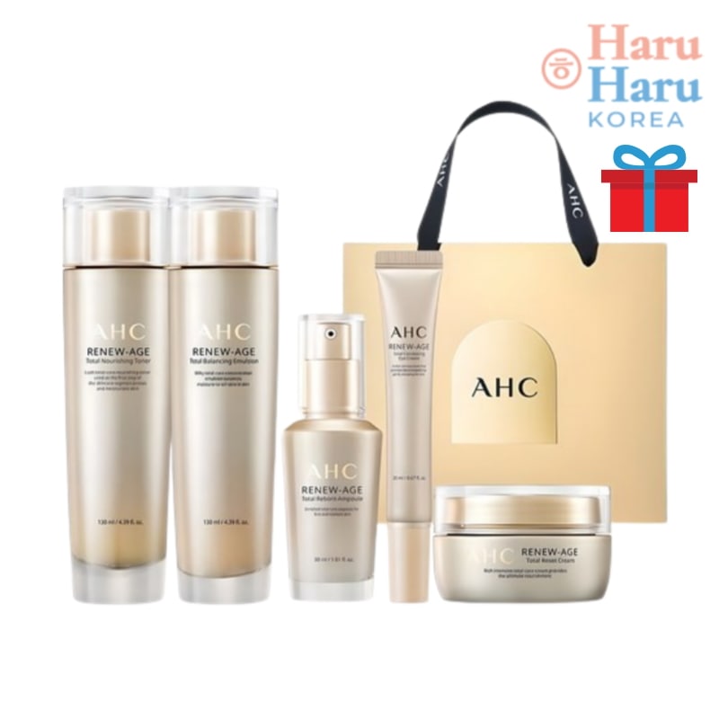 【単独企画セット】リニューエイジトータル4種 + アイクリーム20ml/韓国コスメ/基礎化粧品/スキンケアセット/エイジングケア/高保湿/光彩 弾力 ハリ しわ/化粧水/ 美容液/エマルジョン