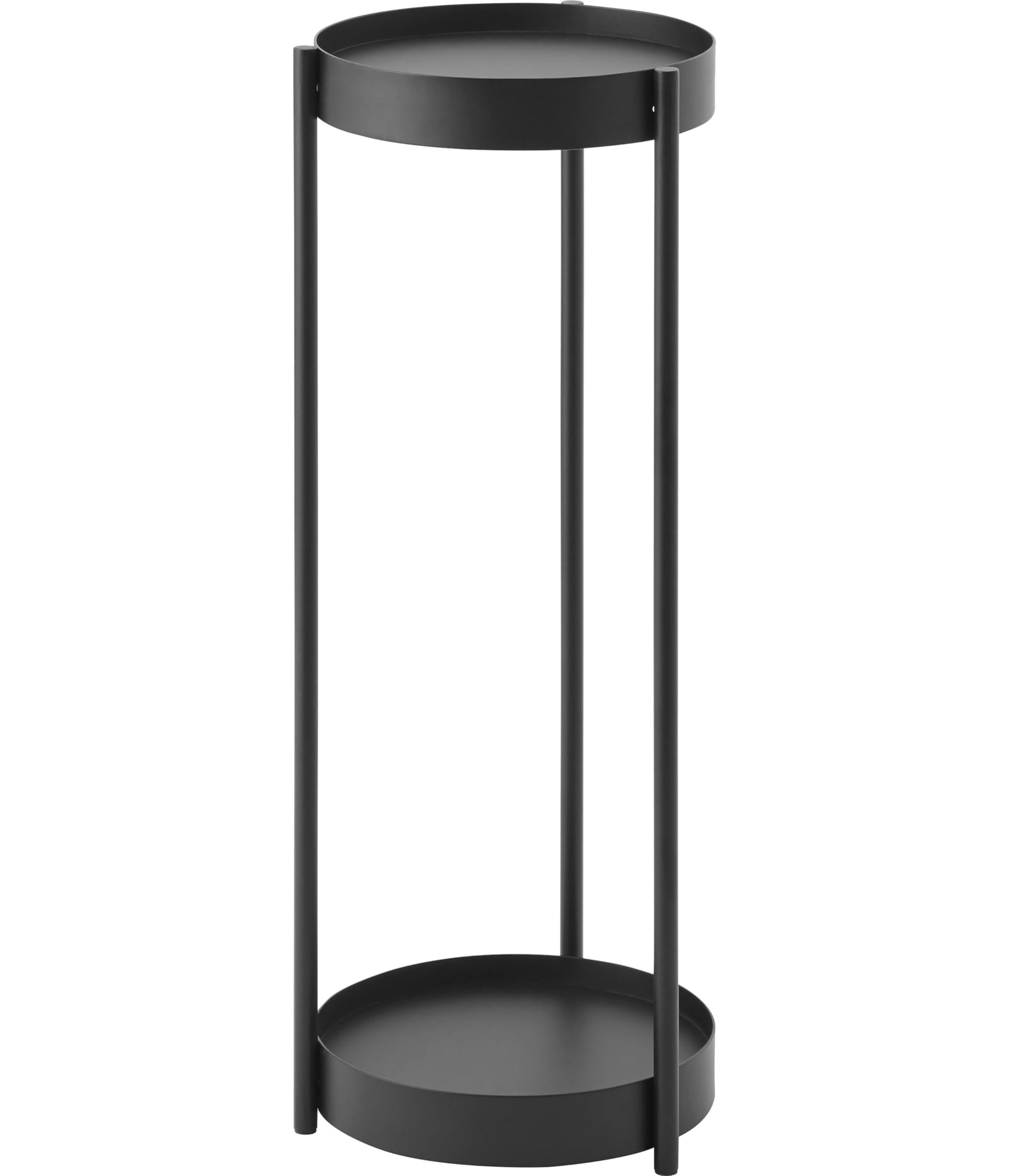 キャスター付き プランタースタンド 2段 ホワイト 約W25×D26.5×H70cm タワー tower フラワースタンド 観葉植物 ラクラク移動 4366 5,520円