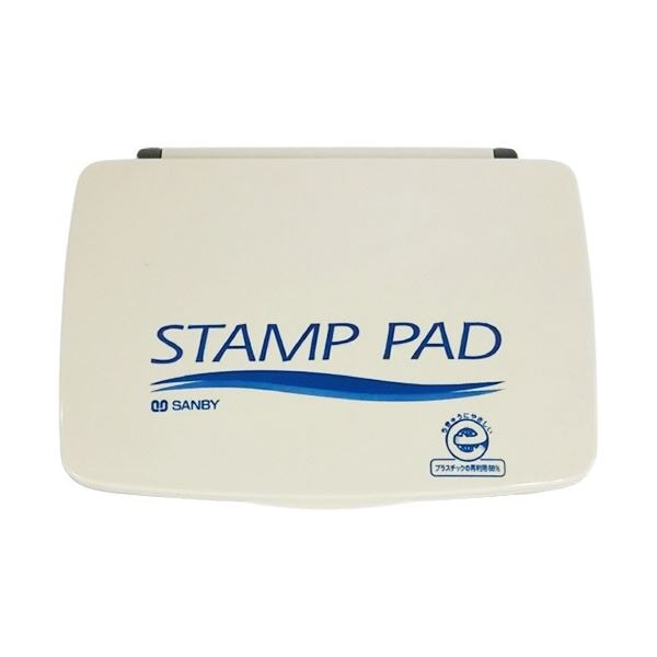 (まとめ) サンビー スタンプ台 顔料系 中型 藍 SA-23 1個 (×5セット)