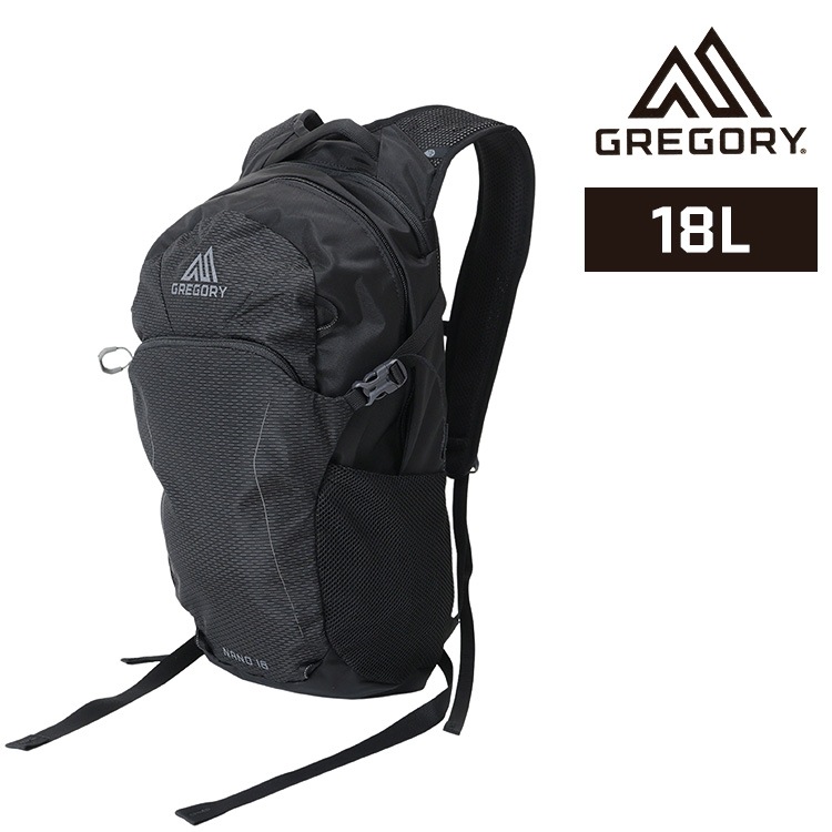 グレゴリー バックパック ザック NANO 18 OBSIDIAN BLACK 18L 1114980413 GREGORY (D)　メガ割