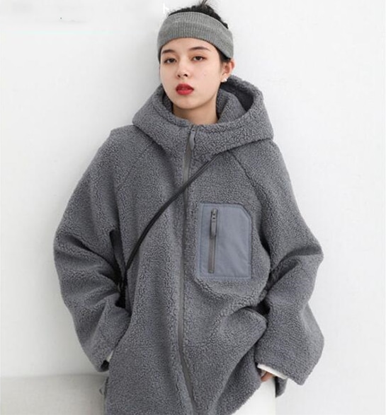 ブルゾン ジャケット秋冬 アウタ プードルファージャケットもこもこプードルボア風ふわふわファーコート