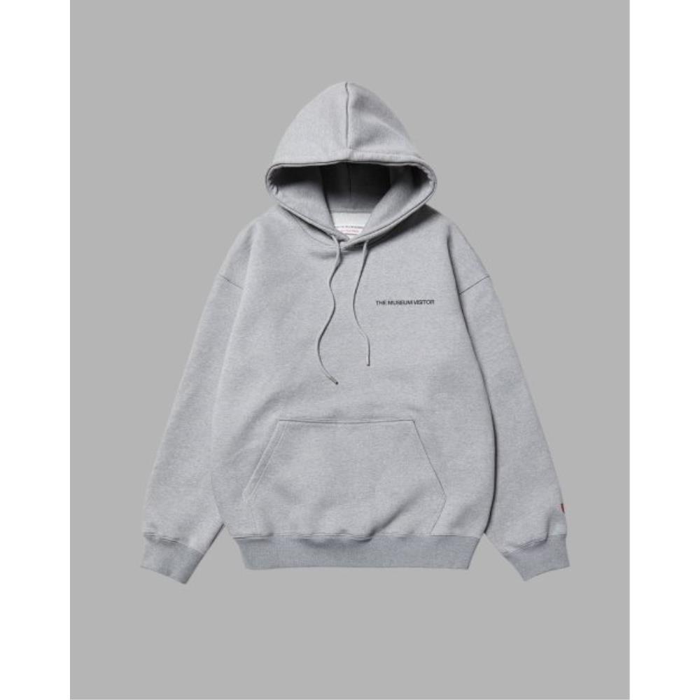 THE MUSEUM VISITOR ESSENTIAL LOGO HOODY GREY 08784