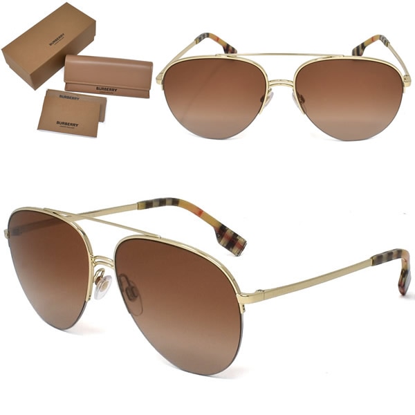 サングラス 0BE3113 110913 59 サングラス メンズ レディース ユニセックス ライトゴールド ブラウングラデーション