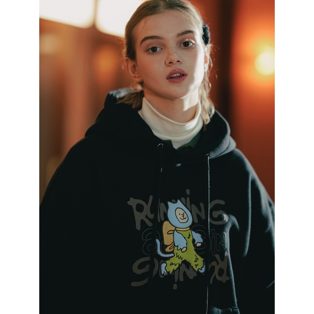 WV PROJECTランフォレストフードブラックJIHD7694