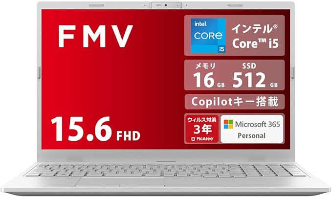 【新品】富士通 FMVWK3E15W_AZ Note E WE1-K3Core i5-1335U/メモリ 16GB/SSD 512GB/15.6インチ/Windows 11/Microsoft O