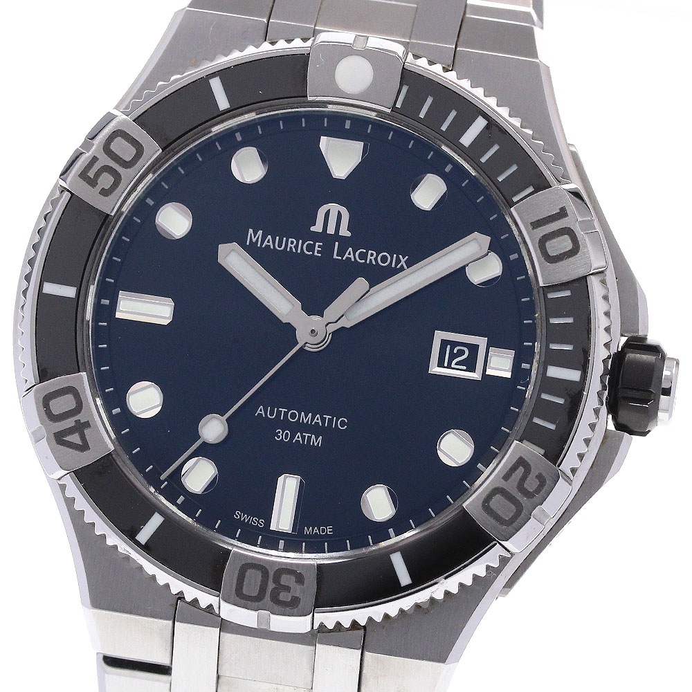 モーリスラクロア MAURICE LACROIX AI6058-SS002-330-2 アイコン ベンチュラー デイト 自動巻き メンズ 保証書付き_869615【中古】