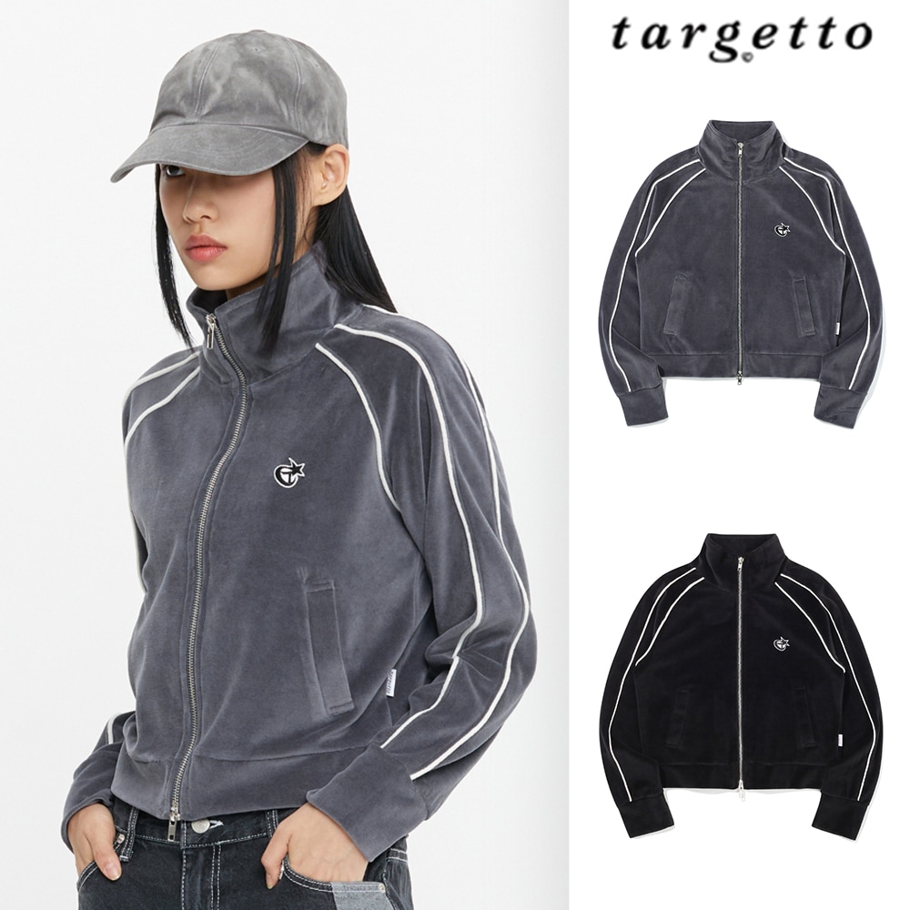 ROMANTIC CROWN】STRIPE RIB KNIT HOODIE パーカー