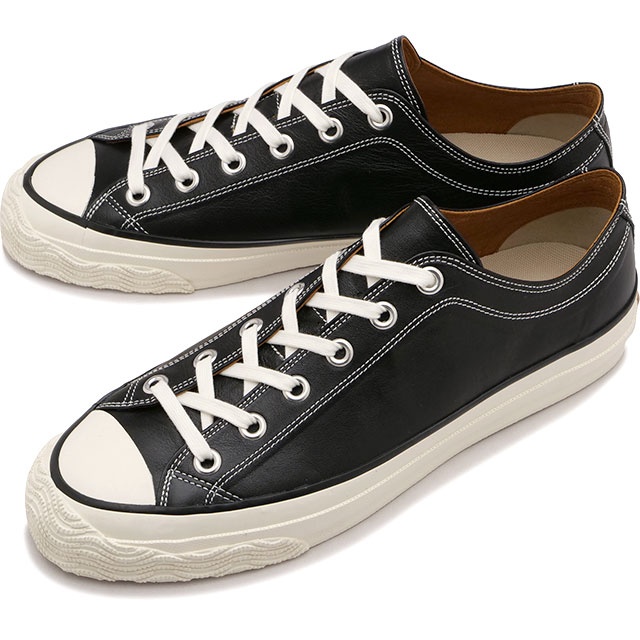 メンズ スニーカー スピングル [SP1305-05] SP-1305 靴 日本製 カンガルーレザー Black