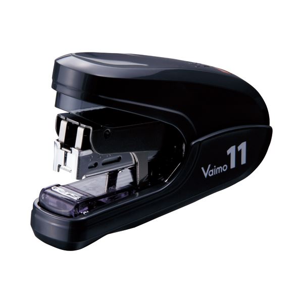 (まとめ) マックス バイモ11フラット 40枚とじブラック HD-11FLK／K 1個 (×10セット)ホッチキス