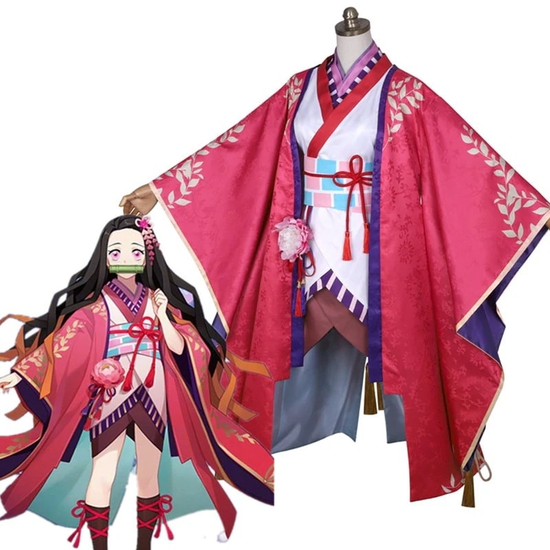 花火の夜 竈門禰豆子 着物 コスプレ衣装 コスチューム 変装 仮装期間限定30％ 9,185円