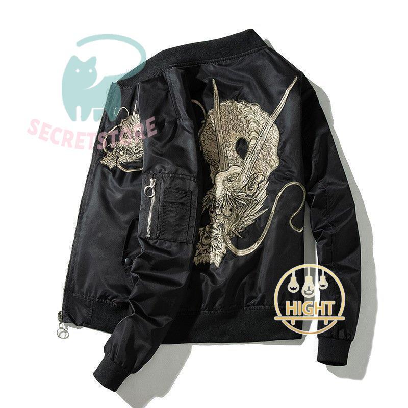 高品質 スカジャン 男女兼用 横須賀 メンズ 刺繍 ブルゾン サテン 光沢 リバーシブル 中綿 両面 フライト レディース アウター 春秋 長袖 バイク 防寒コート
