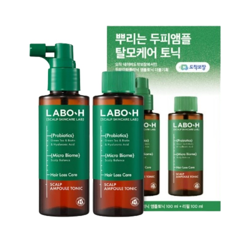 【1+1】頭皮強化クリニックアンプルトニック100ml+100mlリフィル