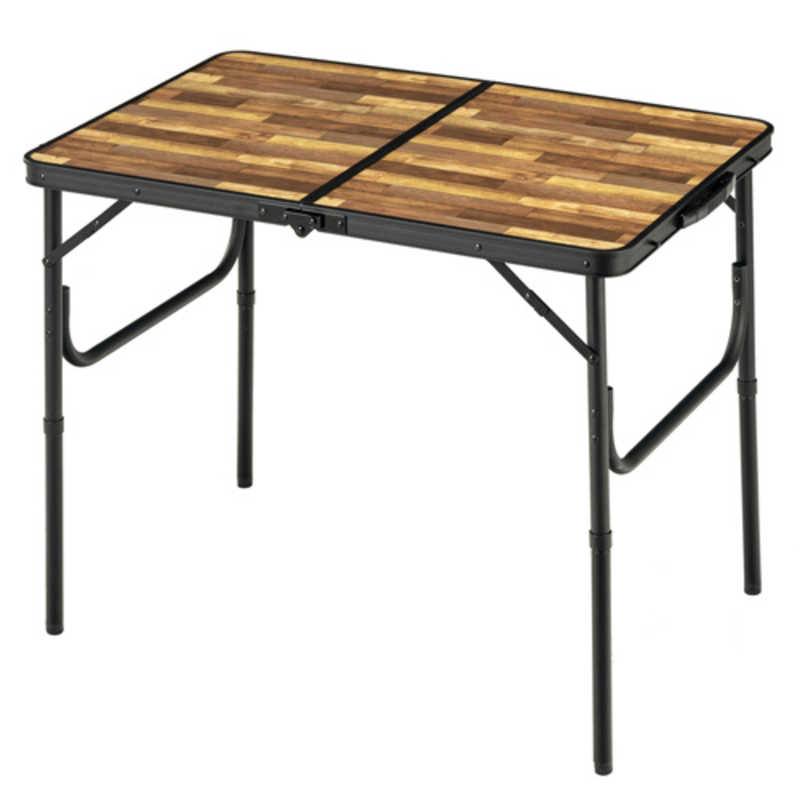 BUNDOK　アウトドア用品 アルミFDテーブル S (約905×600×705mm/木目)　BD-243WB