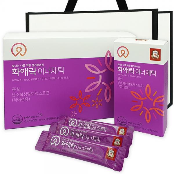 イルヤン薬品6年紅参黒ニンニク名品 정관장 화애락 이너제틱 쇼핑백 포함