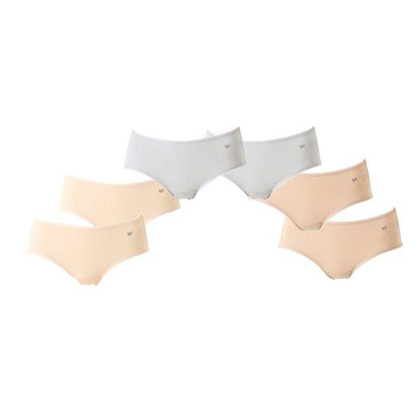 オーガニックコットンスパンデックスフラットテープで刺激の少ないデイリーパンツ(WPT4150 6枚入り)..[35526303]
