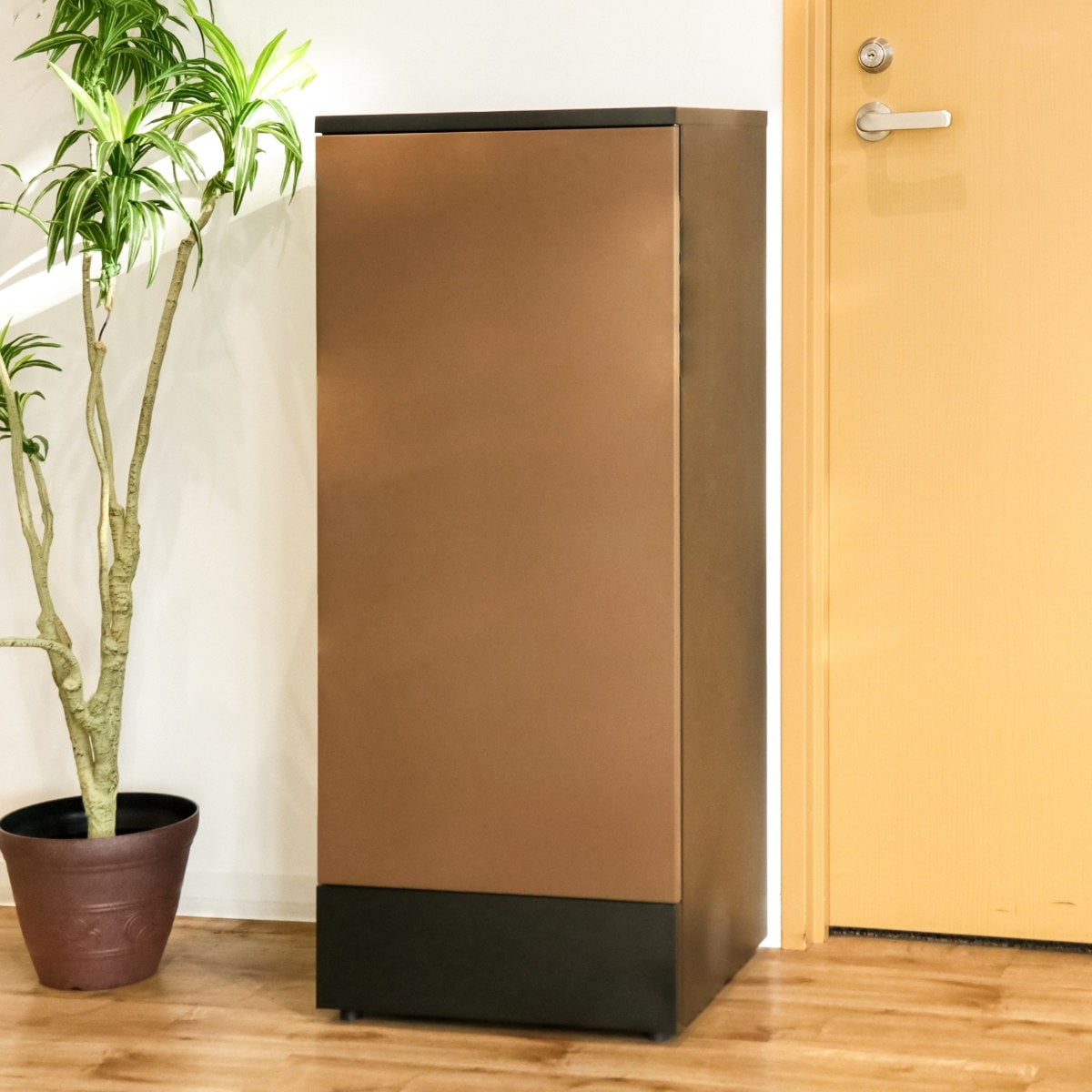 宅配ボックス リシムダブル 二重扉 リシム ブラウン 防水 一戸建て用 大容量 宅配 ボックス ポスト一体型 ポスト 宅配ポスト 宅配ボックス付きポスト 2段 ダイヤル錠 ダイヤルロック 玄関