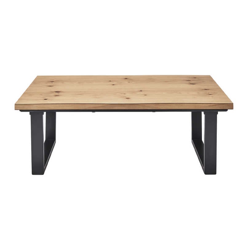 ユアサ　105×60 節つき突板モダンこたつ ［約60×105cm /長方形］