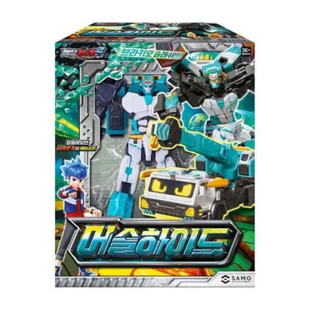 [正規品] メタルカードボットS マッスルハイド /シーズン2/変身ロボット/韓国ロボット/青緑色/ブラキオスラッシュ/フィギュア/新型/正品/20