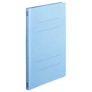 （まとめ） TANOSEE フラットファイル（スタンダードカラー） A4タテ 150枚収容 背幅18mm コバルトブルー 1パック（10冊） (×10セット)