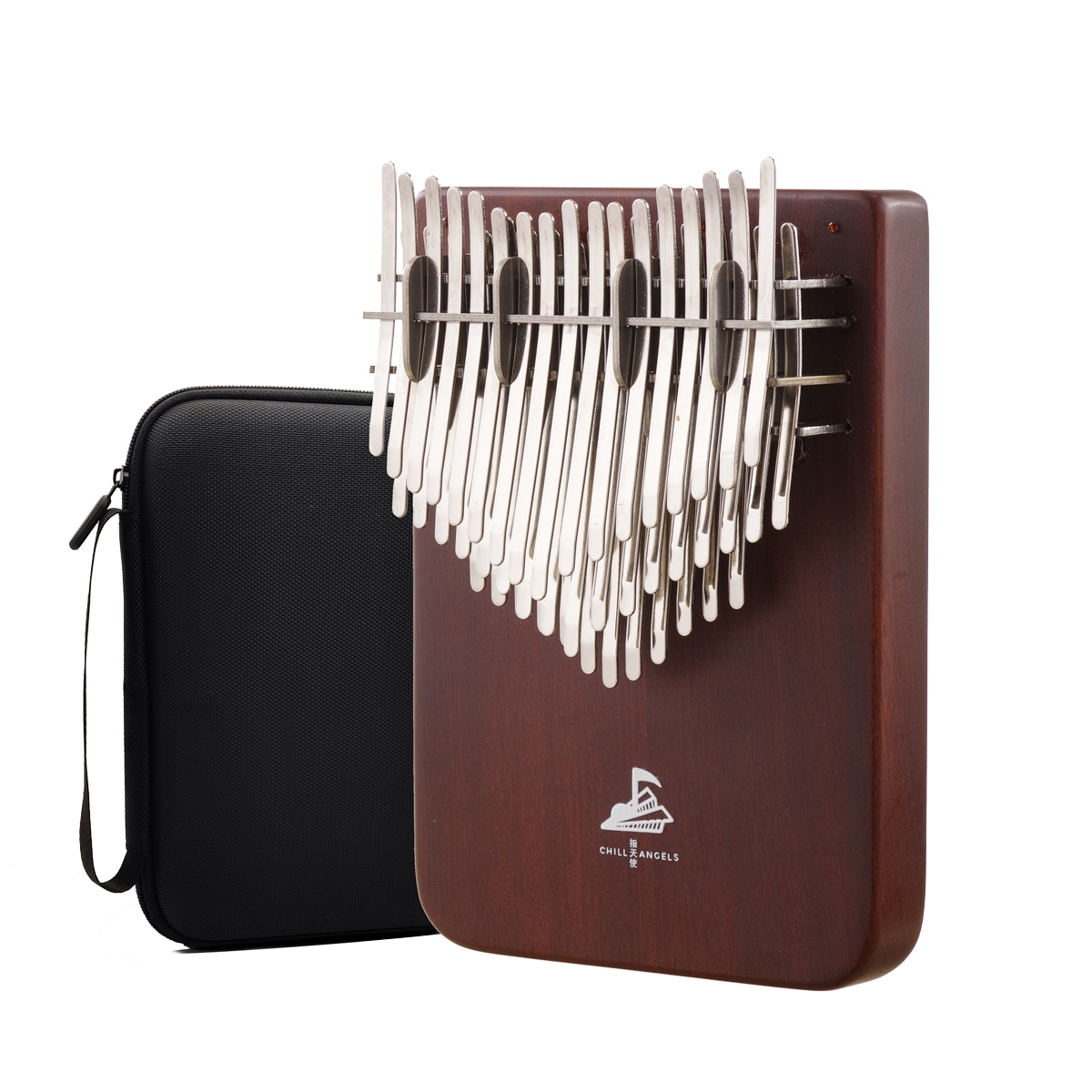 【全音階 カリンバ 47キー】三層構造 ウタン材インレイ仕様 高級プロ仕様 サムピアノ ほぼ全ての楽譜に対応 CHILL ANGELS 親指ピアノ47音 Kalimba Mbira キッズ ギフト楽器 12,586円