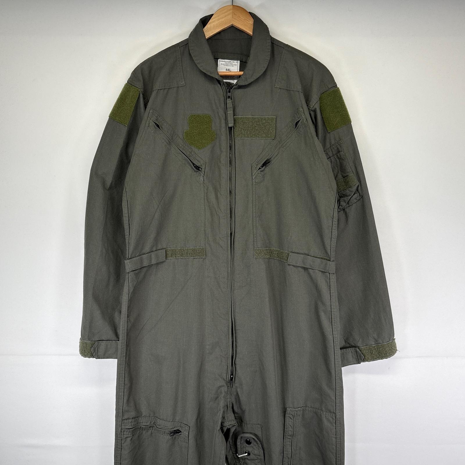 古着 ミリタリー USA製 長袖つなぎ CWU 27P ジャンプスーツ フライト ミリタリータイプ 44L グリーン メンズ