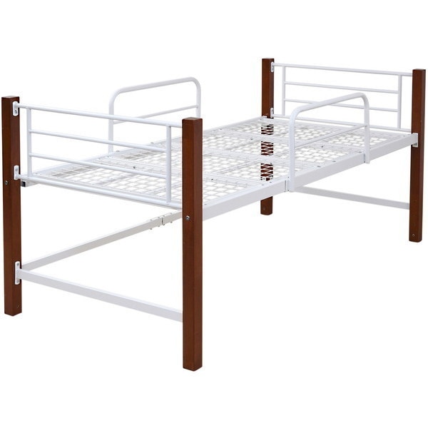 JKプラン IRI-1041-WHBR ホワイトブラウン 木彩 [シングルベッド（ミドルタイプ）] メーカー直送