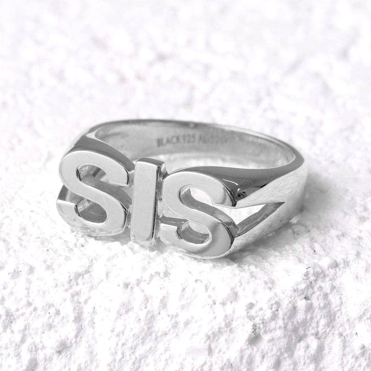 MARIA BLACK マリアブラック リング Sis Ring シス 500407AG レディース シルバー925 指輪 レタリング アクセサリー Silve 【mega】 11,035円