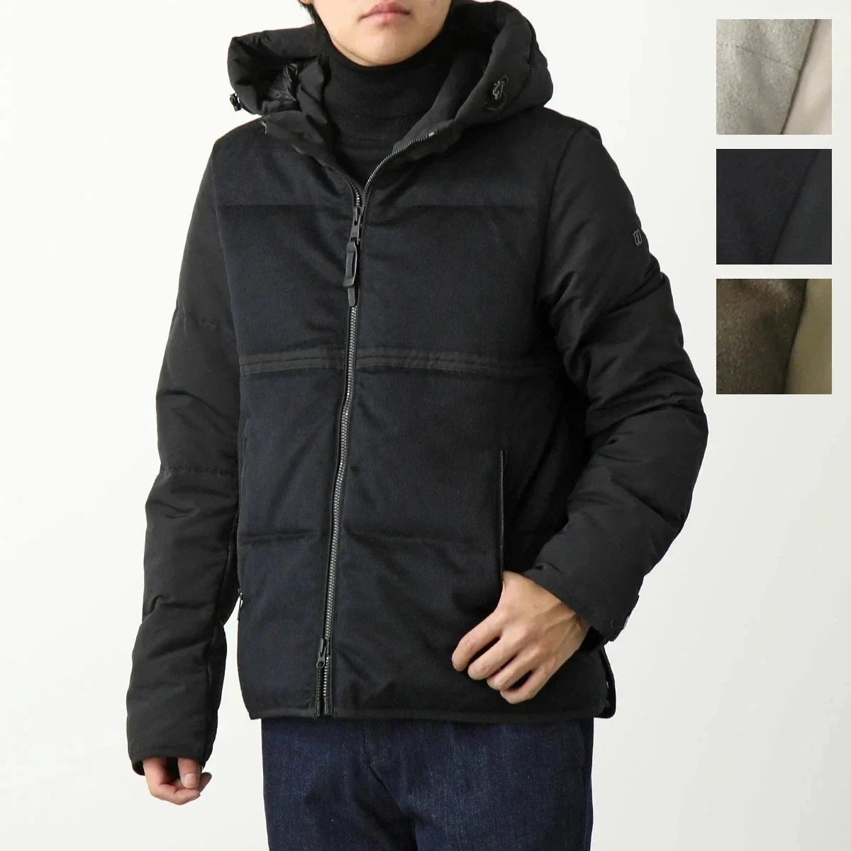 DUNO デュノ ダウンジャケット PALM PRATO/SATU パーム メンズ フード付き ウール切替 カラー4色