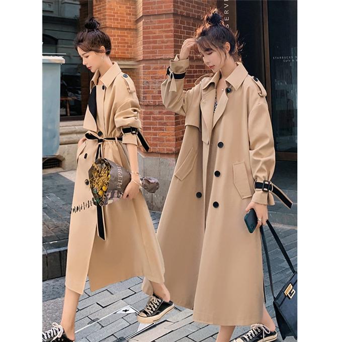 トレンチコート レディース 秋コート ベルト付き ロングコート アウター フォーマル ジャケット 膝丈 細身 大きいサイズ 上品 お洒落 通勤
