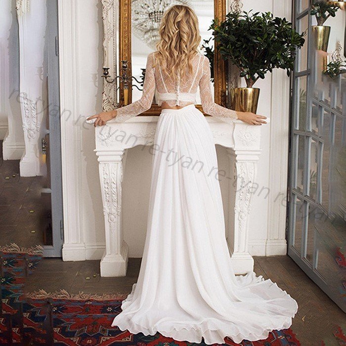 ウエディングドレス 二次会 白 30代40代50代 ロングドレス マーメイドライン 海外挙式 演奏会