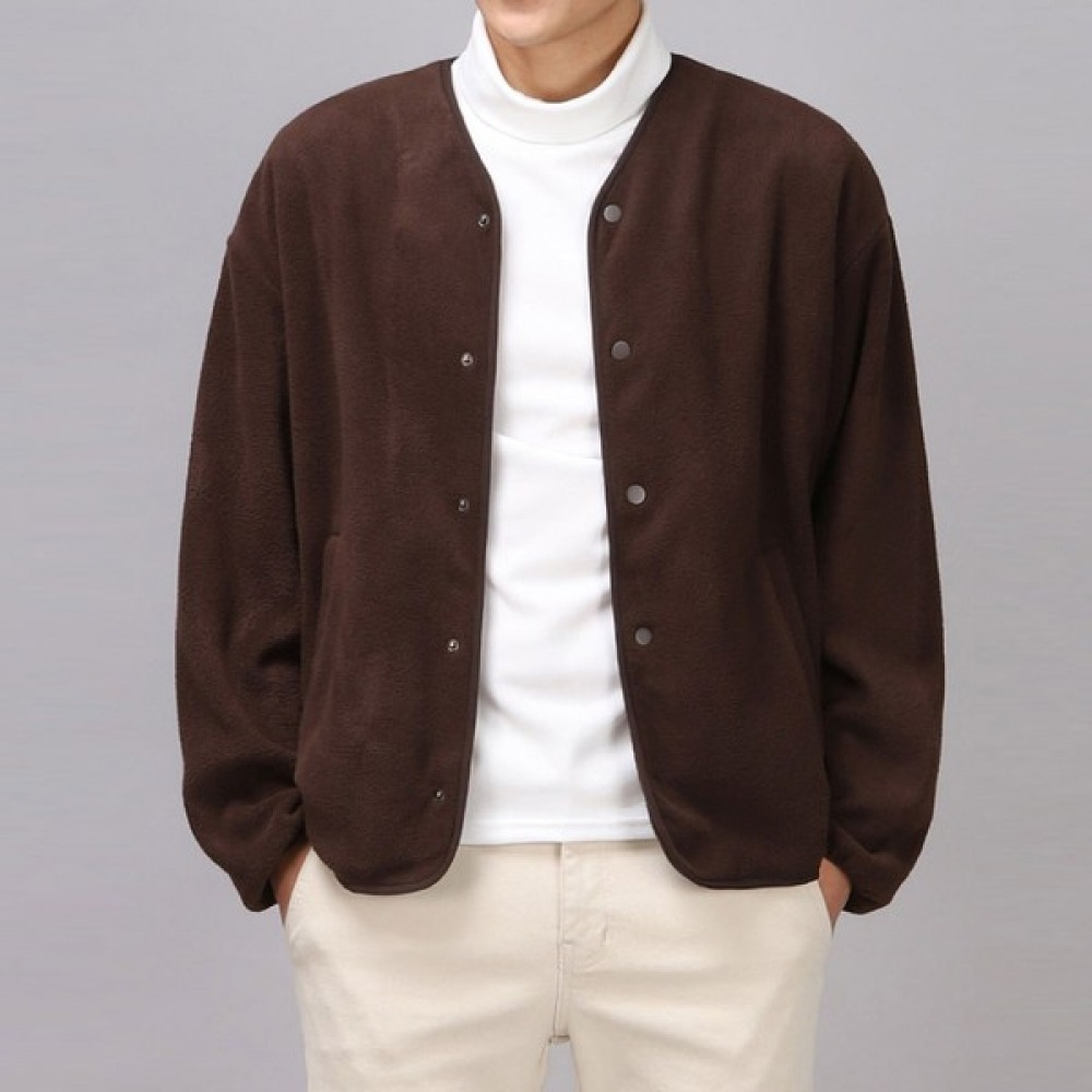 (Juans) デイリーシーズンアウターウェアスナップボタンフリースカーディガン SBJP3132 5,606円