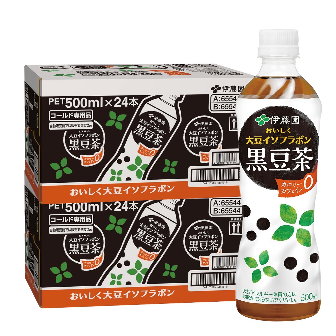 【送料無料】伊藤園 黒豆茶 おいしく大豆イソフラボン 500ml2ケース/48本