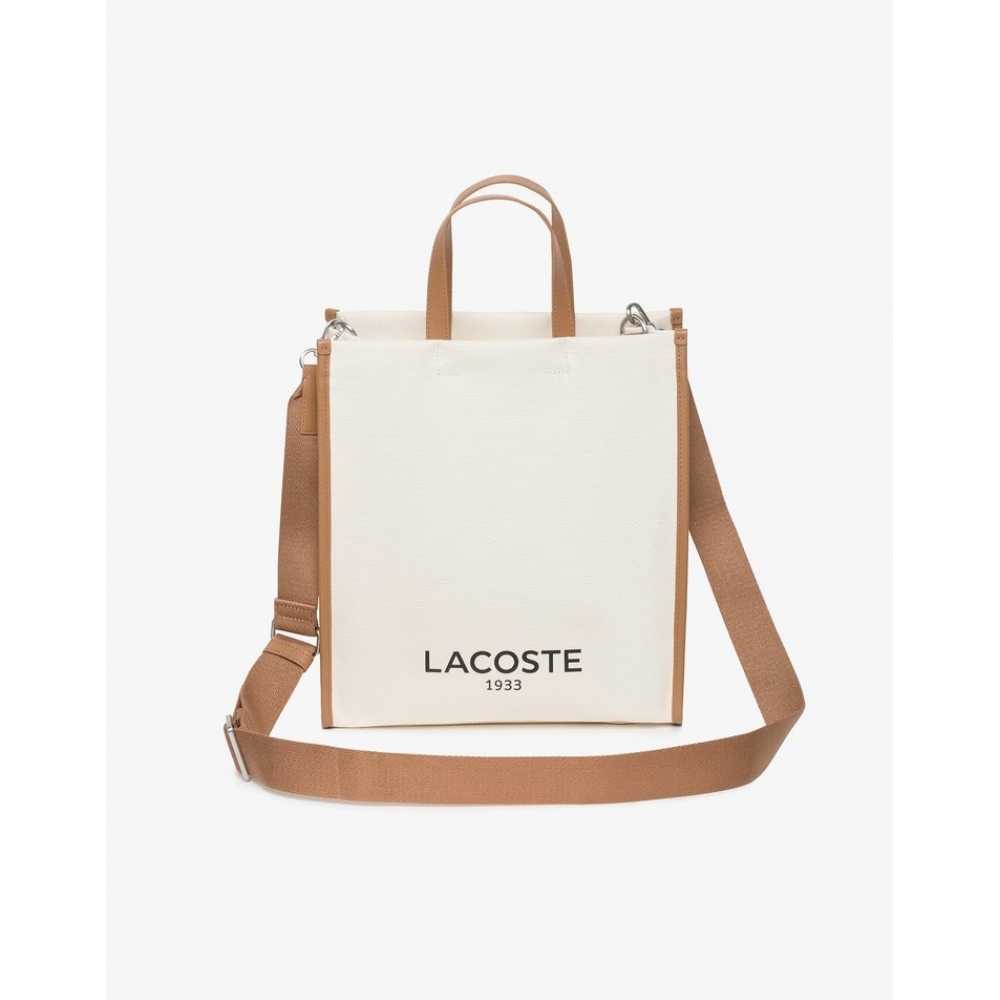ラコステウィメンズヘリテージキャンバストートバッグ NF4811T54N K02