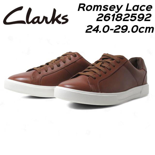 クラークス Romsey Lace 26182592 ロムジーレース レザースニーカー メンズ シューズ 靴