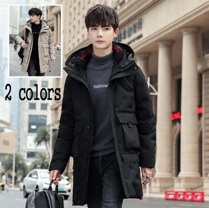 ロング丈 厚手 メンズコート アウター 20代 きれいめ 中綿ジャケット シンプル コート 40代 OL 体型カバー L-XXXXL 30代 ブルゾン フード付き 大人 通勤 中綿コート 冬服 韓国風