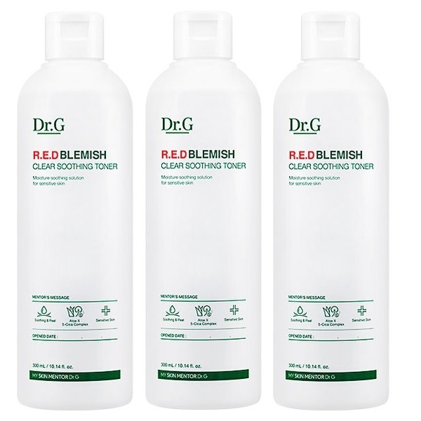 1+1+1 Dr.G ドクタージー レッドブレミッシュクリアスーディングトナー化粧水RED Blemish Clear Soothing Toner 300ml