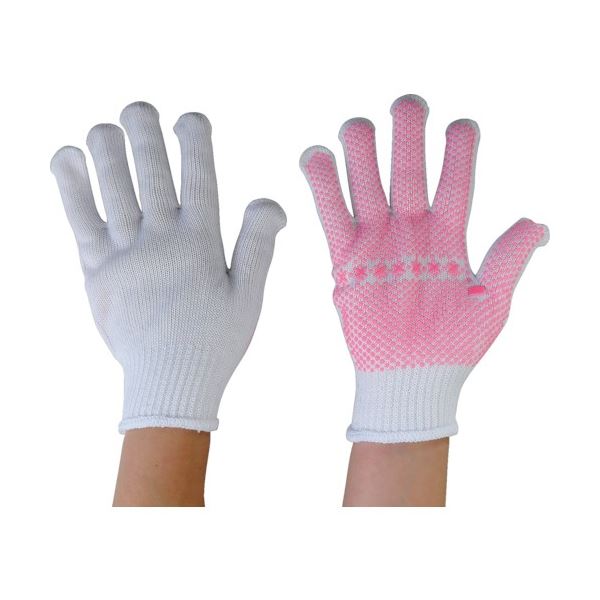 （まとめ）丸和ケミカル 軽作業用すべり止 M 215-M 1パック（5双） [x5セット]