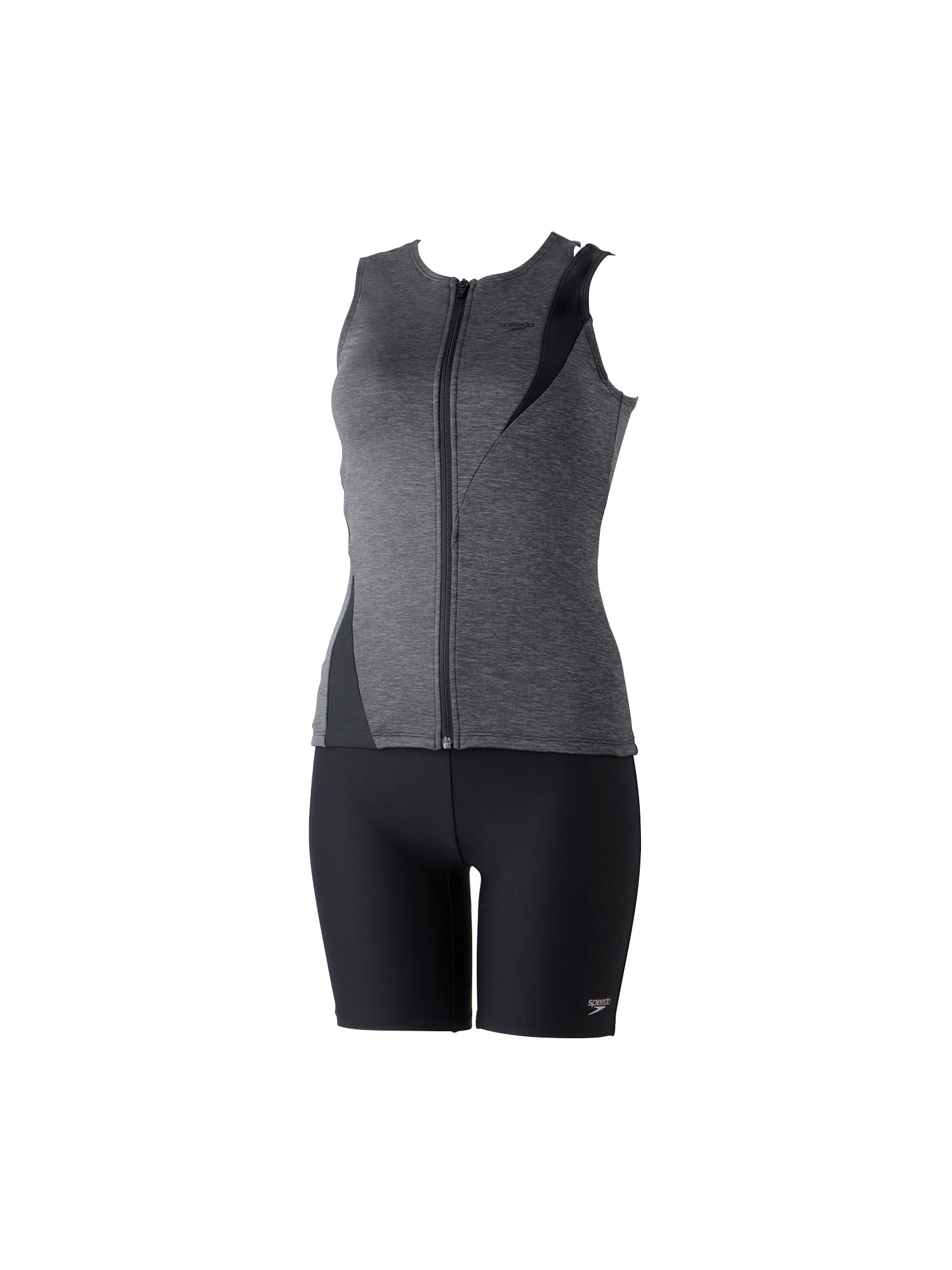 Speedo(スピード) 【フィットネス用】レディース Diagona Zip Pro Separates ディアゴナジッププロセパレーツ セパレート SFW32410 UVカット機能 ストレッチ レ